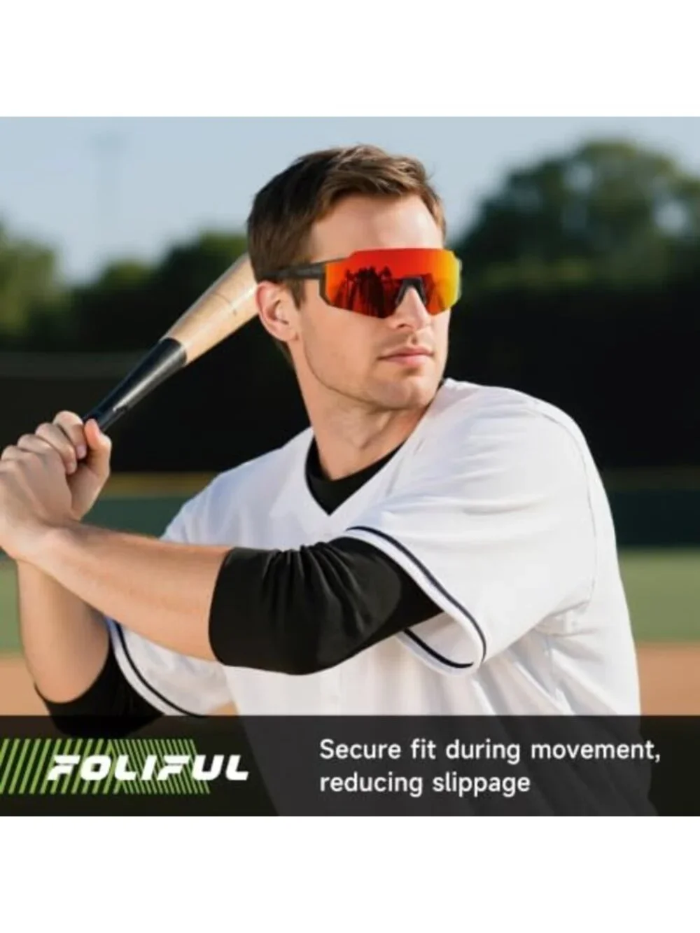 Polarized Sports Sunglasses for Men & Women - Ideal for Running, Baseball